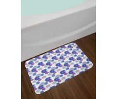 Blossoming Daisies Design Bath Mat