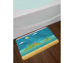 Tropical Islands Ocean Bath Mat