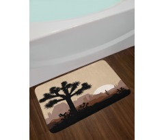 Joshua Tree Morning Scene Bath Mat