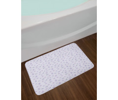 Small Spring Blossoms Bath Mat