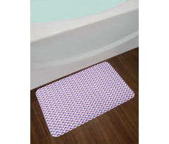 Small Triangles Grid Bath Mat