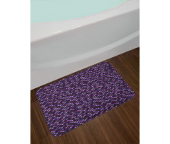 Diamond Shape Mosaic Tiles Bath Mat