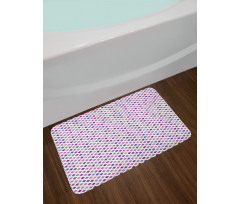 Diagonal Squares Mesh Bath Mat