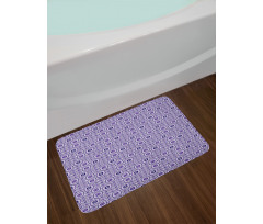 Funky Moire Square Module Bath Mat