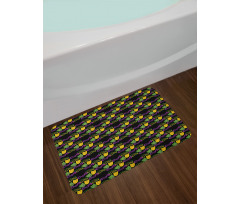 Masquerade Pattern Bath Mat