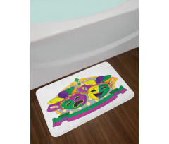 Comedy and Tragedy Bath Mat