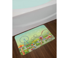 Circus Composition Bath Mat