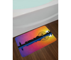 Skyline at Sunset Bath Mat