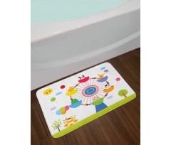 Nursery Animals Bath Mat