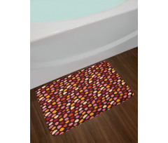 Deformed Spot Shapes Bath Mat