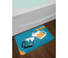 Beer Mugs Toasting Bath Mat