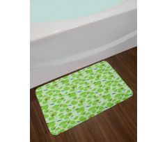 Green Nature Insects Bath Mat
