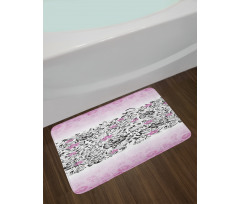 Swirling Flowes Bath Mat