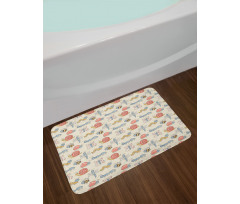 Snail Ladybug Nursery Bath Mat