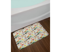 Leopard Bison Camel Bath Mat