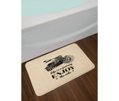 Monotone Chopper Bath Mat