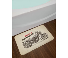 Chopper Style Bike Bath Mat