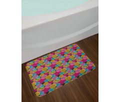 Vibrant Round Spots Bath Mat