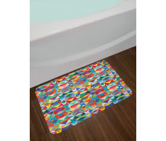 Chevron Triangles Bath Mat