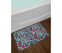 Oval Leaf-like Shapes Bath Mat