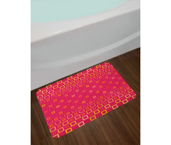 Thin Bold Squares Bath Mat