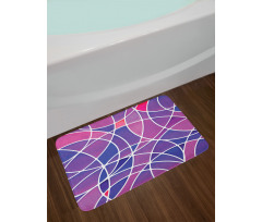 Vibrant Colors Circles Bath Mat