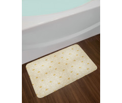 Tiny Flowers Curves Bath Mat