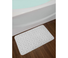 Greyscale Vortex Spots Bath Mat