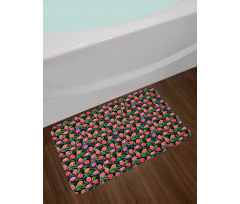 Colorful Flower Garden Bath Mat