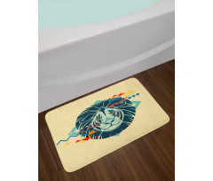 Modern Animal Portrait Bath Mat