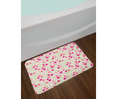 Summer Daisies Pastel Tone Bath Mat