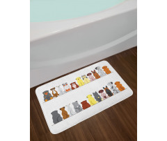 Simplistic Dog Animal Bath Mat