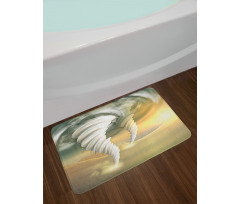 Abstract Hurricane Swirls Bath Mat