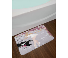 Old Ballroom and Pianist Bath Mat