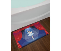 Winged Dancer on the Stage Bath Mat