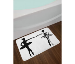 Dancers in Classic Dresses Bath Mat