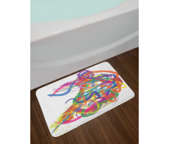 Abstract Art Dancer Bath Mat