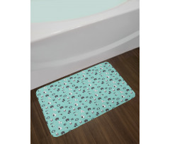 Christmas Elements Garland Bath Mat