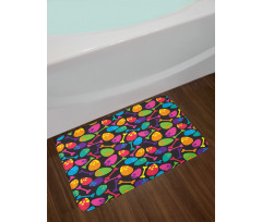 Dinosaur Eggs Bones Bath Mat