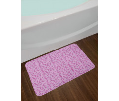 Pastel Trex Fossil Bath Mat