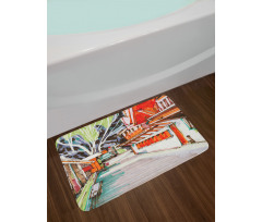 Historical Vintage Europe Bath Mat