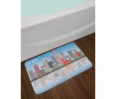 Charlotte Skyline Bath Mat