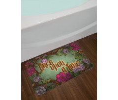 Caterpillar Flower Bath Mat