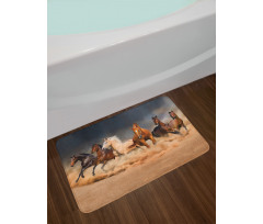 Equine Themed Animals Bath Mat