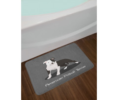 American Cartoon Terrier Bath Mat