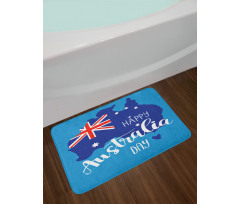 Aussie Day Words Bath Mat