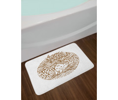 Monochrome House Bath Mat