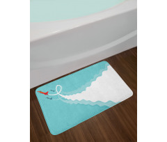 Acrobatic Flying Jets Doodle Bath Mat