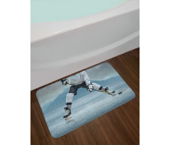 Stick and Puck Mountain Bath Mat