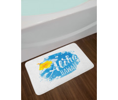 Abstract Buds and Blossoms Bath Mat